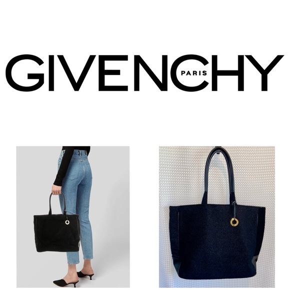 Women’s Givenchy Parfums black wool‎ blend Tote Bag - Picture 1 of 15